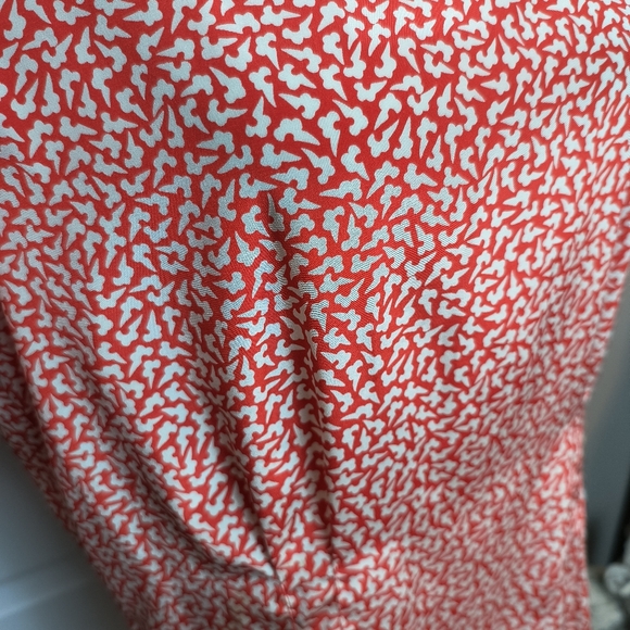 Vintage Nilani  Blouse Red Floral Preppy Elegant Cottagecore Blouse Size 13/14 - Picture 5 of 9